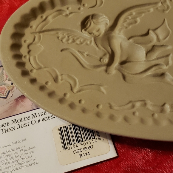 Brown Bag Cookie Art Mold Cupid Heart 1992 Crafts - Picture 5 of 8